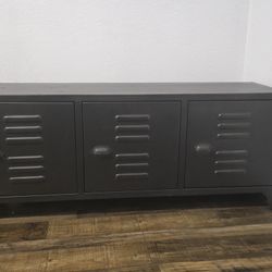 Metal Locker TV Stand. Storage Cabinet Bench. $100