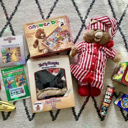 Teddy Ruxpin and Other Vintage Toys