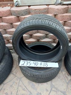 235 40r18 Tires Set Of Two $75