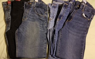 7 Pairs of boy's size 14 Husky Jeans for $20