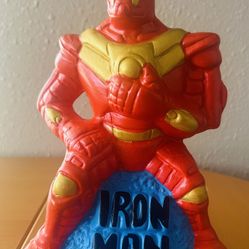 Marvel Iron Man Action Figure Ceramic Avengers Coin Piggy Bank super hero 8'L