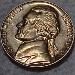 This One Is A Very Great Piece Perfect For Your Collection Only For Collectors Collectable It's A (1970)Jefferson Nickel 