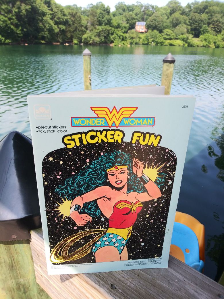 1991 Wonder Woman Sticker Fun Book