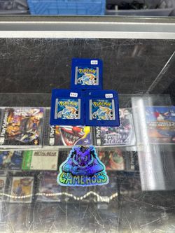 Pokemon Blue Gameboy Color $80-$95 Each Gamehogs 11am-7pm