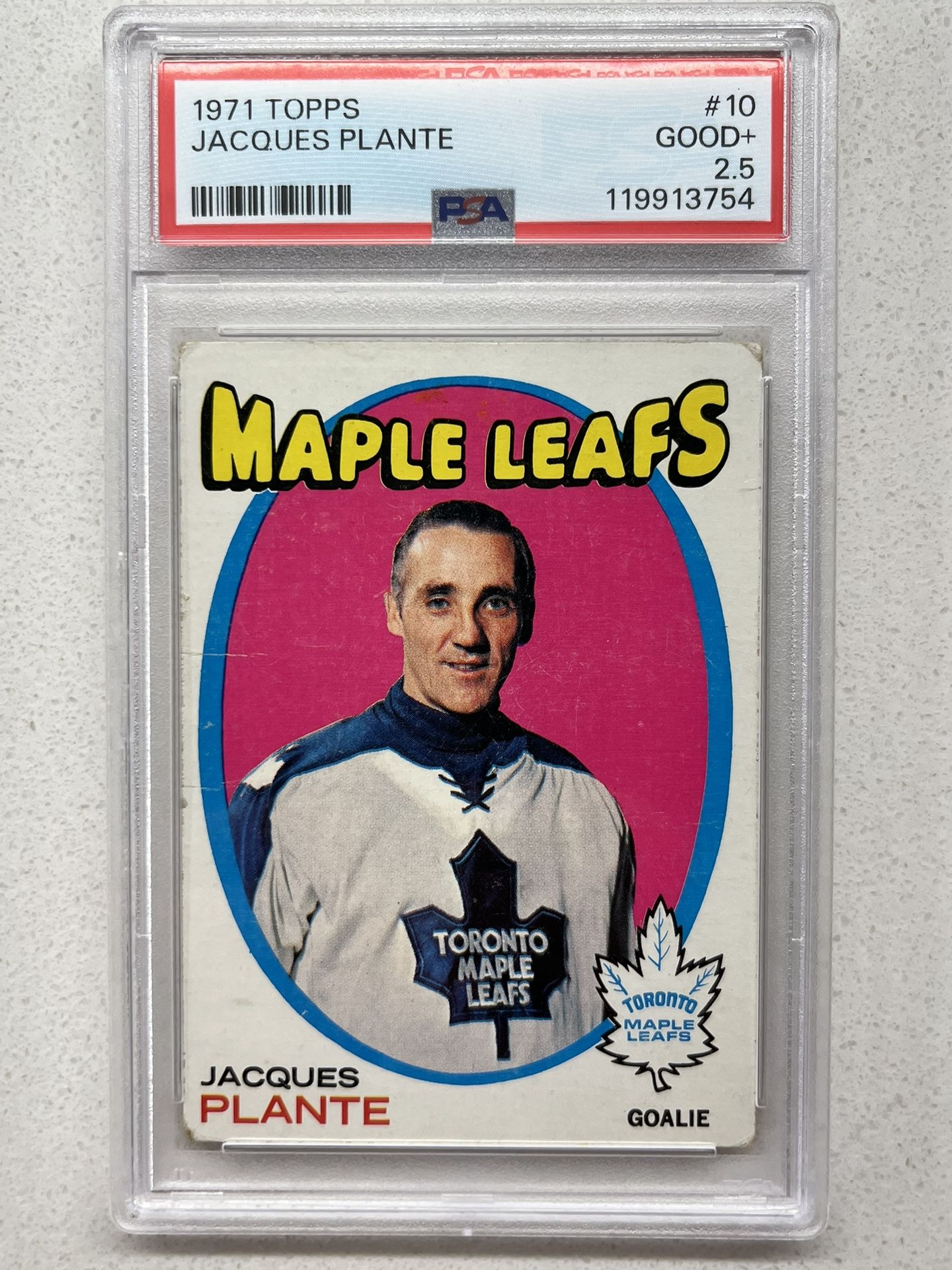 JACQUES PLANTE Hockey Card