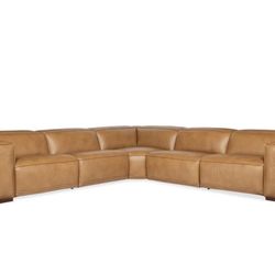 Hooker Furniture Fresco 135" Wide Leather Sofa