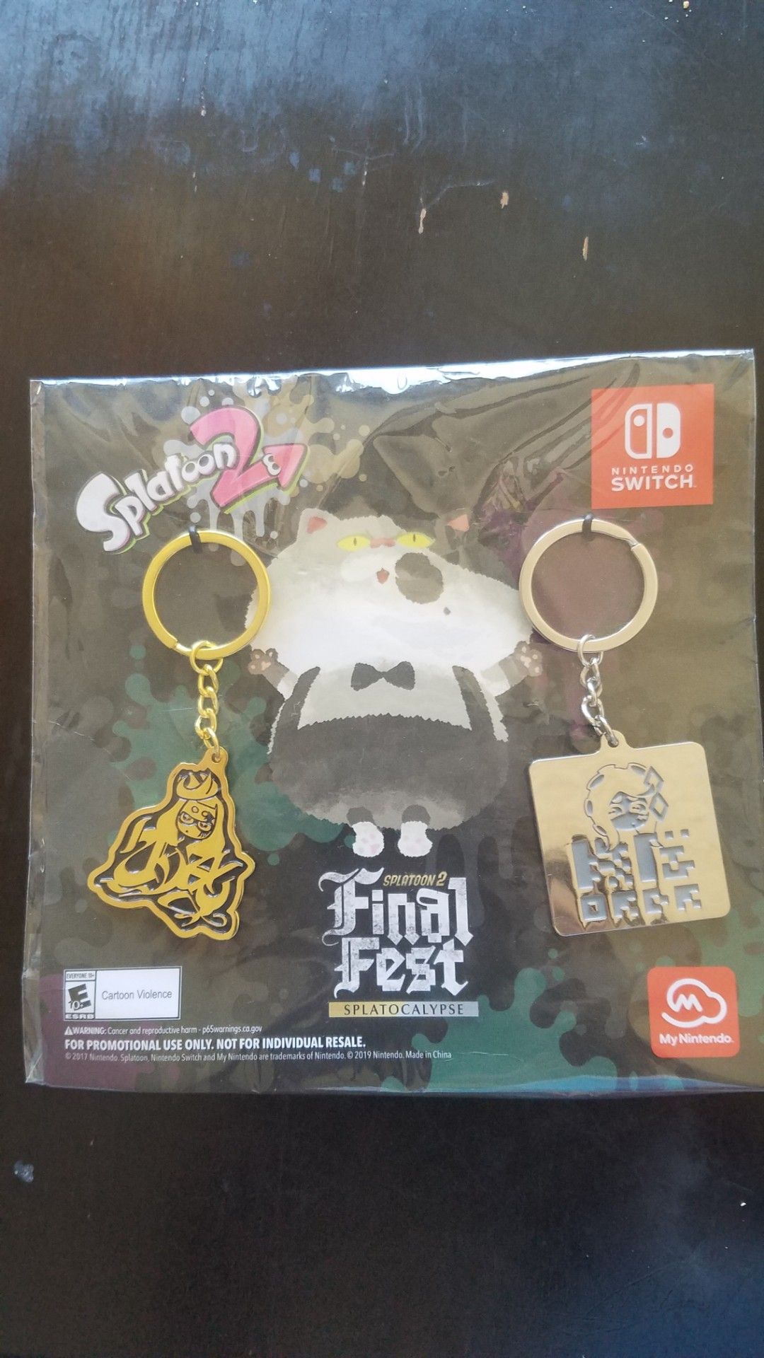Splatoon 2 Final Fest Comic Con My Nintendo exclusive keychains