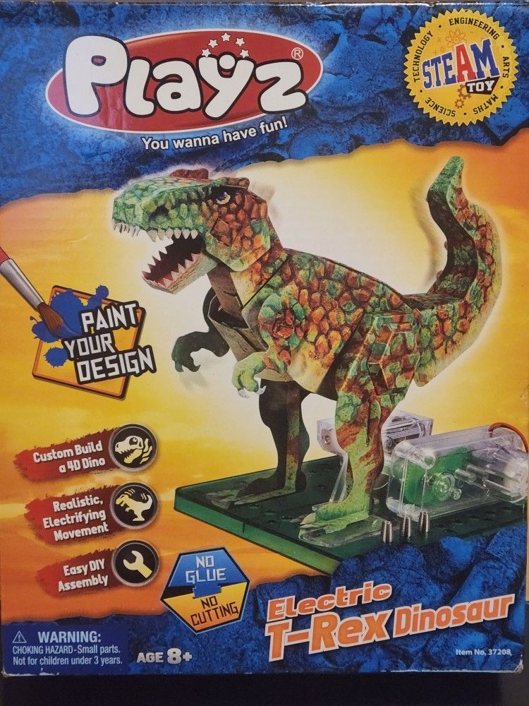 Play-Z Electronic T-Rex STEAM Toy NIB