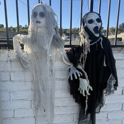 Halloween Decorations Hanging Ghosts Bride Lot 