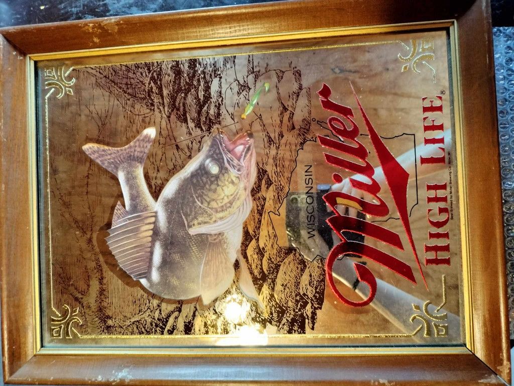 Vintage Miller Lite Wildlife Edition Mirrors