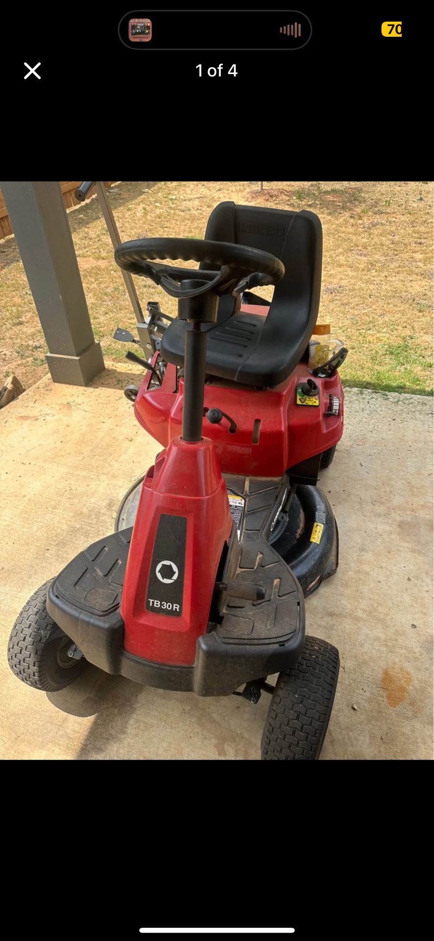 30 Inch Troy Bilt Pony Riding lawn Mower