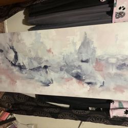 Pink And Grey Painting 