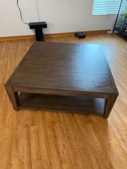 Large Coffee Table with Shelf