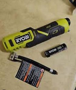 RYOBI USB Lithium High Pressure Inflator  with 2.0Ah USB Lithium Battery