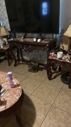Coffee table and end tables