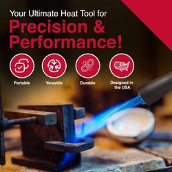 Master Appliance VMAX-550 Grill Gun & Sous Vide Torch – High-Intensity Propane Torch with Easy-Change Nozzles – Self-Igniting, Trigger Start – Great f