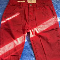 Red Zoe Skinny Handcrafted Lucky 🍀 Brand Size 12