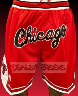 Bulls Red Shorts