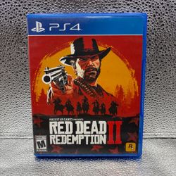 Red Dead Redemption II Sony PlayStation 4 PS4, TESTED & WORKING! w/ Map