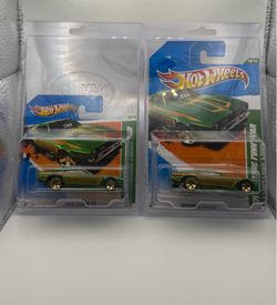 Hot wheels green 71 Mustang funny car TH x2