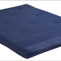  8 Inch Futon Mattress with Tufted Cover and Recycled Polyester Fill
