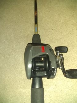 Bait caster reel and rod