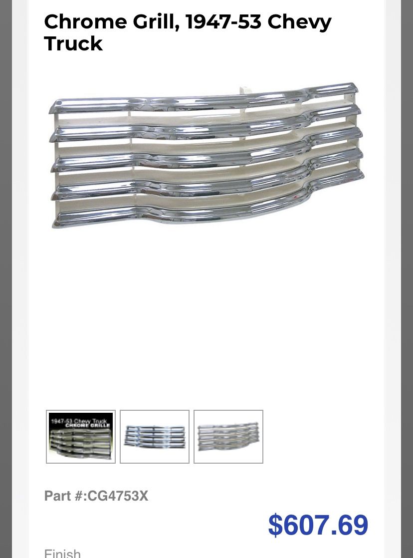 47-53 Chevy Truck Grill