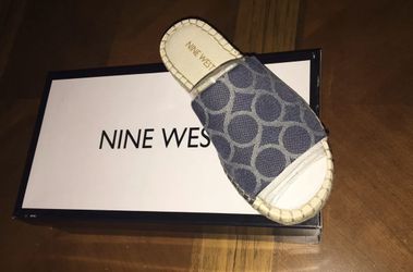 Nine West Womens Davinia Blue Dress Espadrilles Shoes 6.5 Medium (B,M) MSRP $79