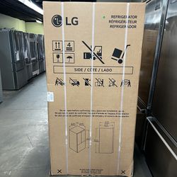 New In Box Lg 29 Cu Ft Smart Four Door Refrigerator Print proof Stainless Steel 