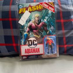 Rare Aquaman Comic and Mini Figure UNOPENED 