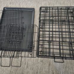 Like New You & Me 2-Door Folding Dog Crate 24.8" L X 17.9" W X 19.5" H, Temple City