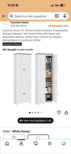 White cabinet