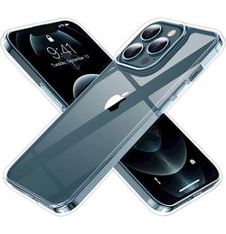 Red2Fire Compatible with iPhone 13 Pro Max Case Clear Ultra Slim Thin Case