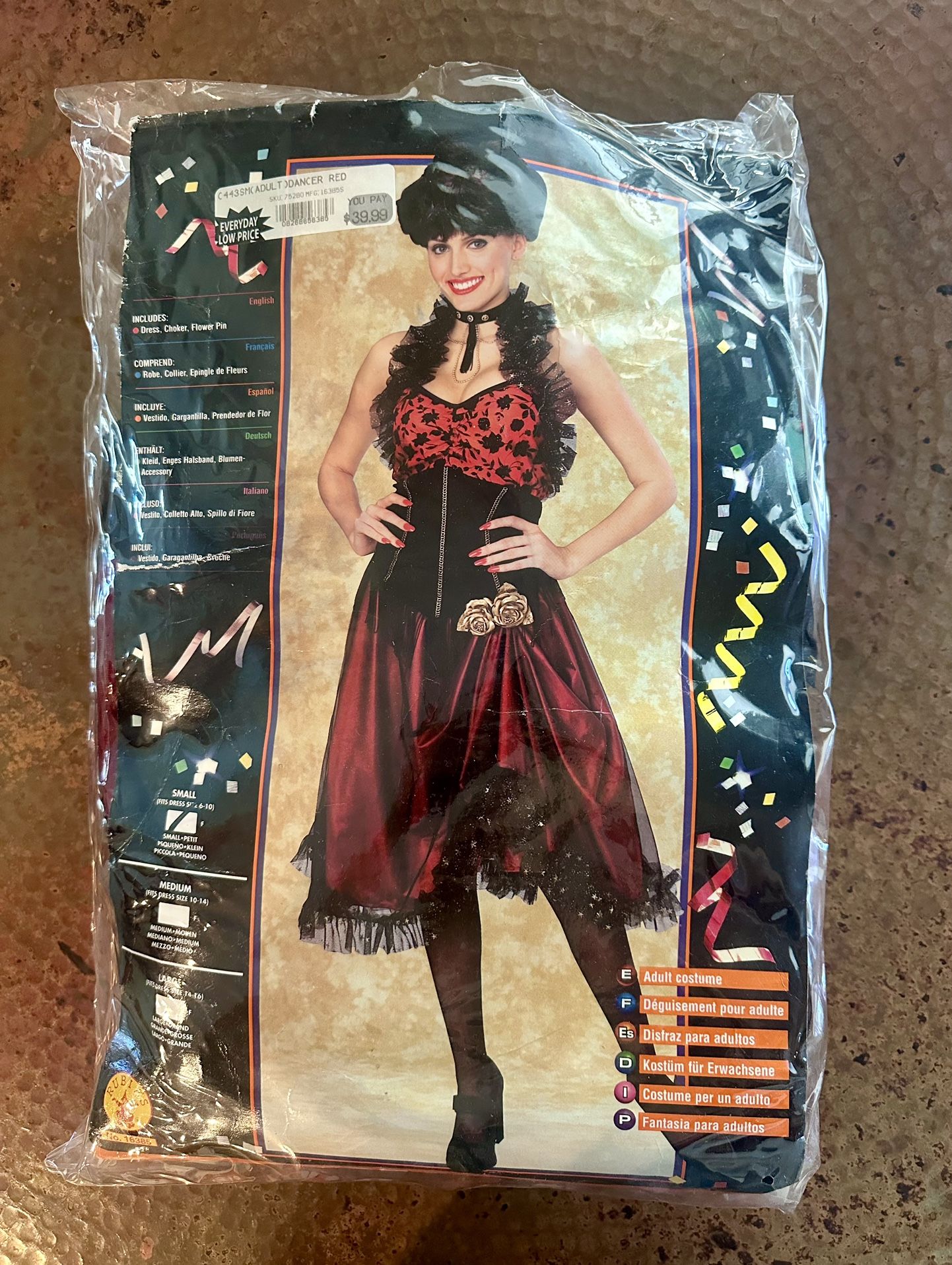 ROUGE DANCER / SALOON GIRL / CAN-CAN COSTUME