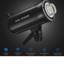 (2) Godox SK400II-V STROBES - 2-count