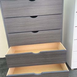 Kathy 5 Drawer Grey Color 