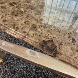 Brown Marble Table