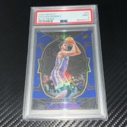 2022 Panini Select Keegan Murray Blue Prizm (RC) #81 PSA Mint 9