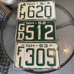 Vintage License Plates 
