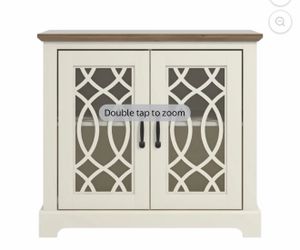 Raccon Ivory with Knotty Oak Accent Cabinet with 2 Doors Image 1 of Raccon Ivory with Knotty Oak Accent Cabinet with 2 Doors $120 181