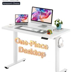 White Standing Desk