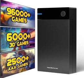 100,000+ Games Preloaded (Plug & Play) –  12TB Game Hard Drive