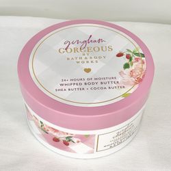 Bath & Body Works Gingham Gorgeous Shea Cocoa Butter Coconut 6.5 oz Moisturizer