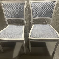 Summer Classics Aire Patio Dining Chairs - Weather-Resistant Wicker Set Of 2