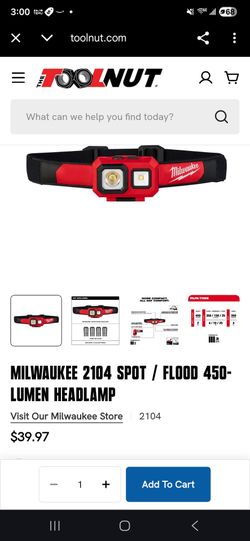 Milwaukee Head Lamp