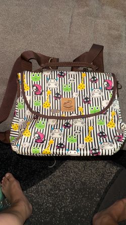 Una Hana Cartoon Animal Print Crossbody Bag