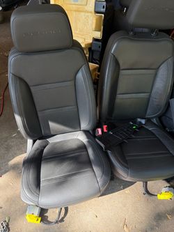 OEM gmc Denali black leather seats