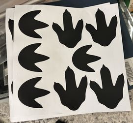 Dinosaur Print Wall Decals