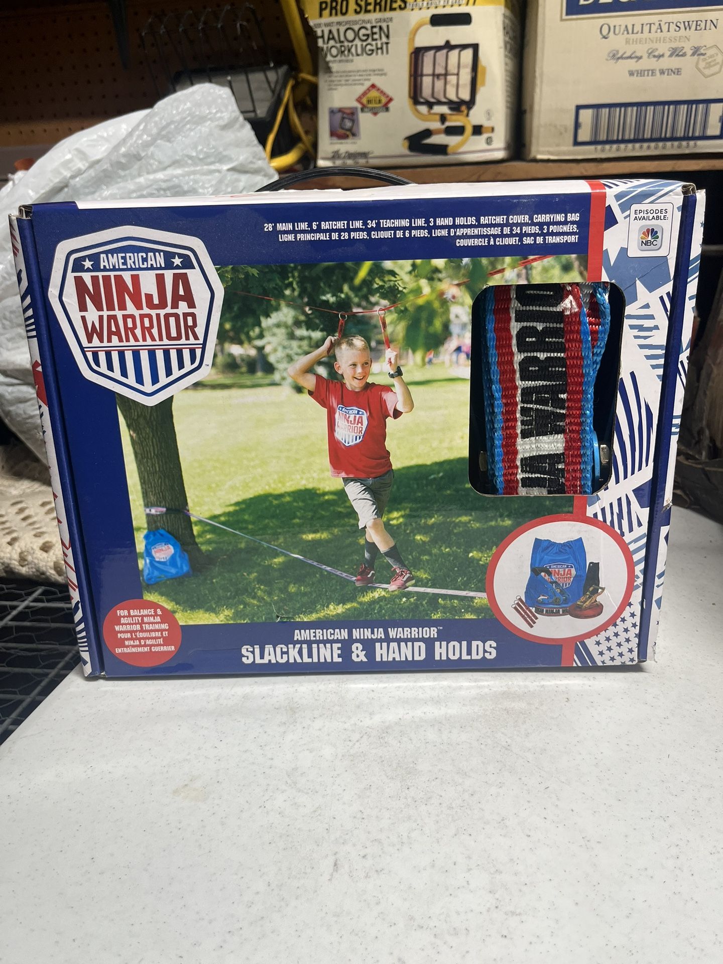 American Ninja Warrior Slackline and Hand Holds Outdoor toys Games