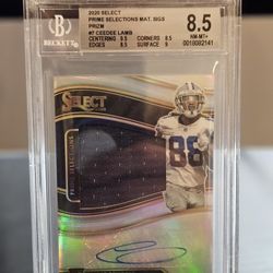 NFL Ceedee Lamb Panini Select 2020 RPA AUTO /49 BGS 8.5 